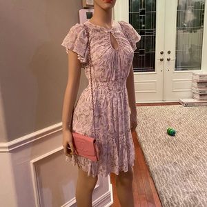 NWT Rebecca Taylor Dress, the most feminine designer; "Snow Combo" size 2